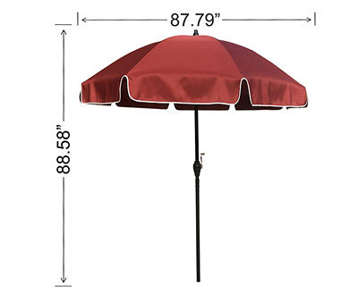 7.5' Red Tilt Cafe Patio Umbrella