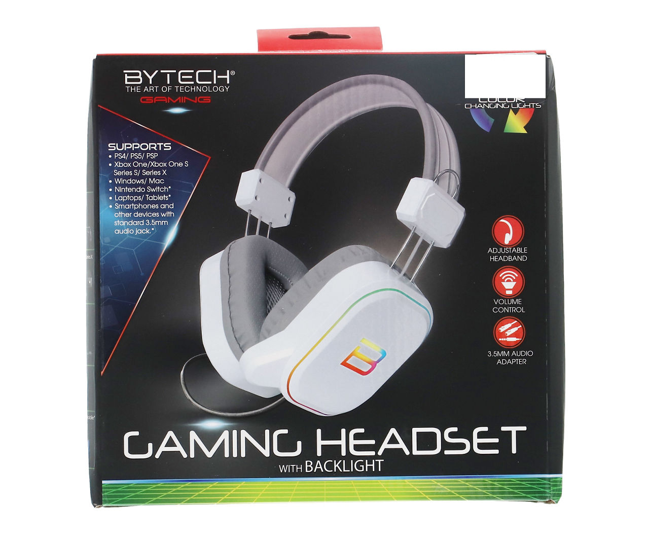 White led gaming online headset