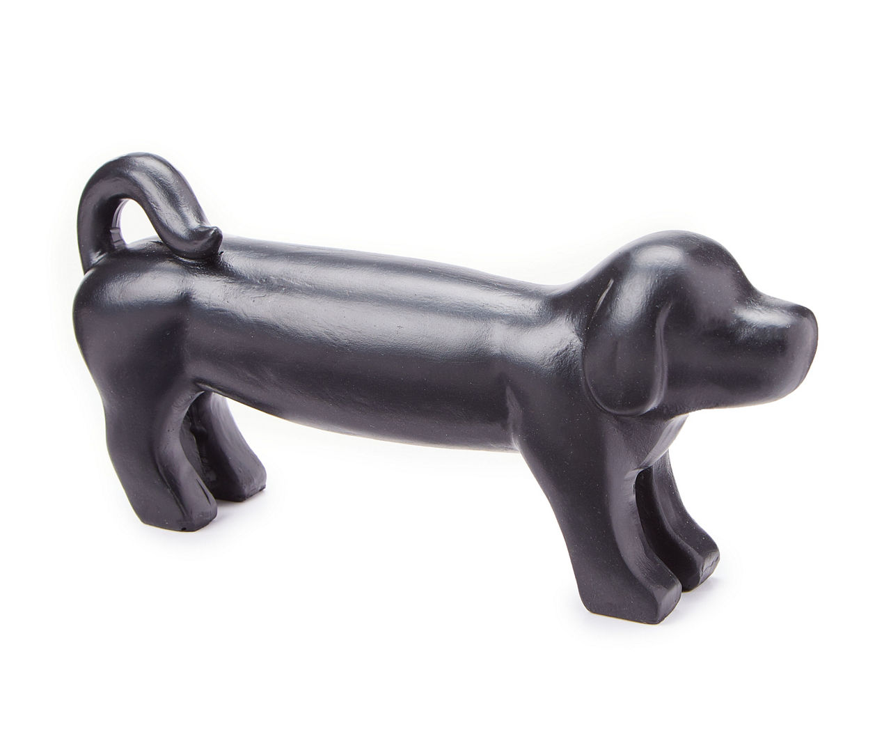 Black Resin Dog Tabletop Decor