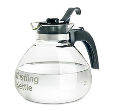Medelco Glass 12-Cup Tea Kettle