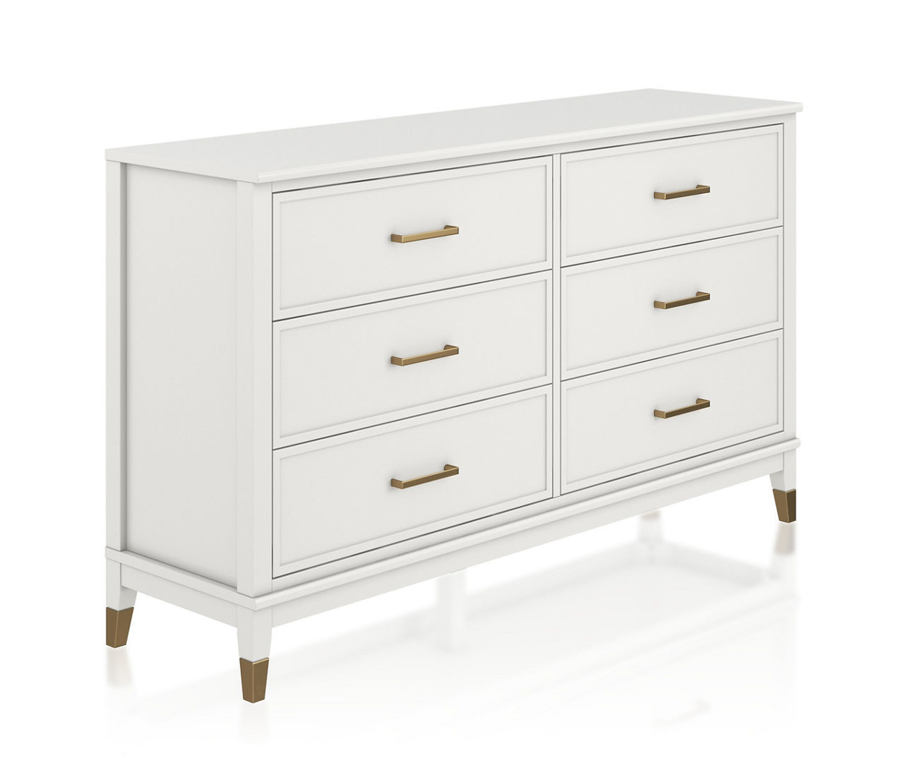 Westerleigh White 6-Drawer Dresser