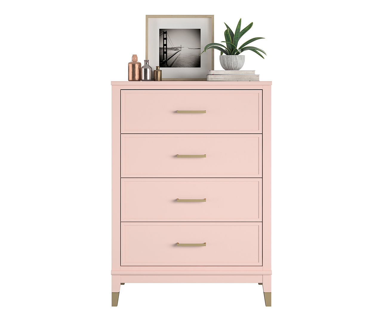 Westerleigh Pink 4-Drawer Dresser