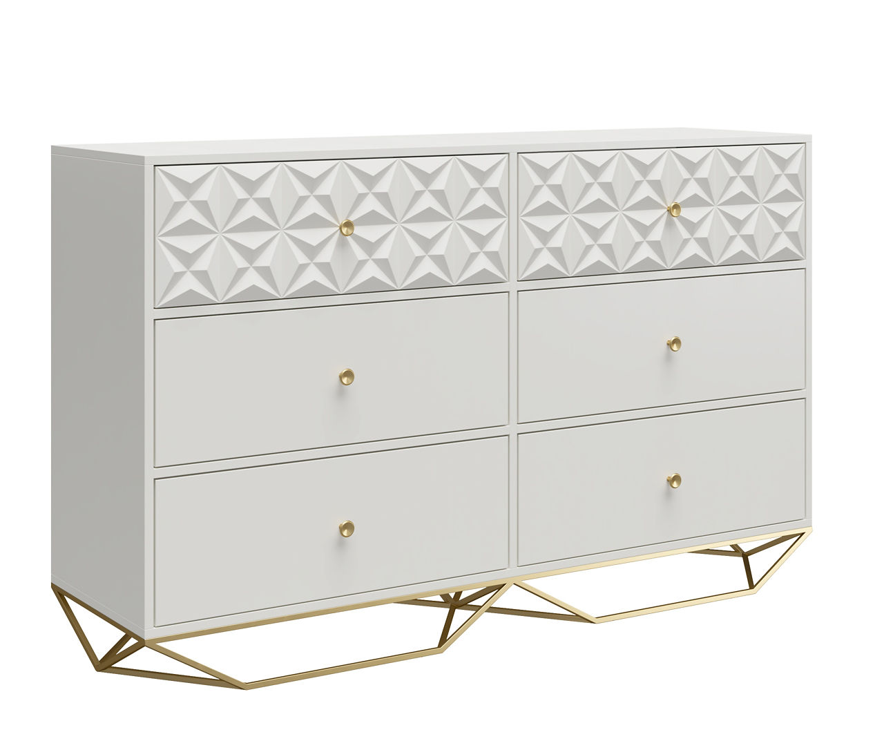 CosmoLiving Blair White 6-Drawer Dresser | Big Lots