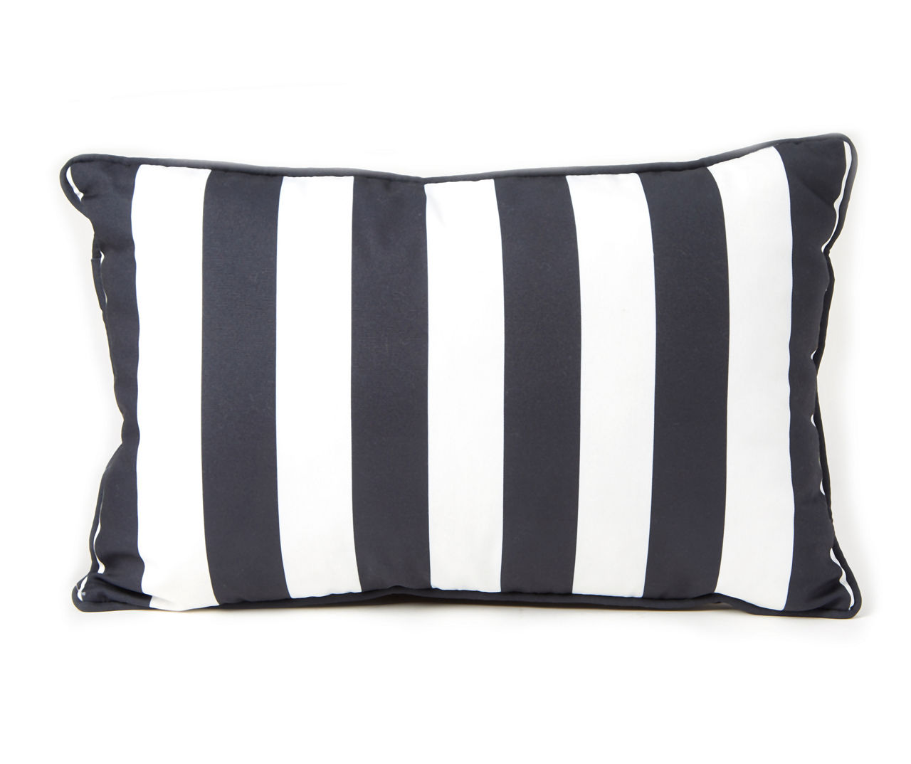 Broyhill - Black Textured Stripe Square Throw Pillow