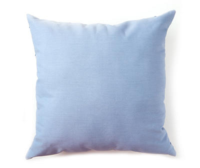 Soft Chambray Diamond Pintuck Outdoor Throw Pillow