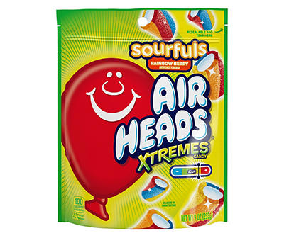 Airheads Xtremes Rainbow Berry Sourfuls Candy, 9 Oz.