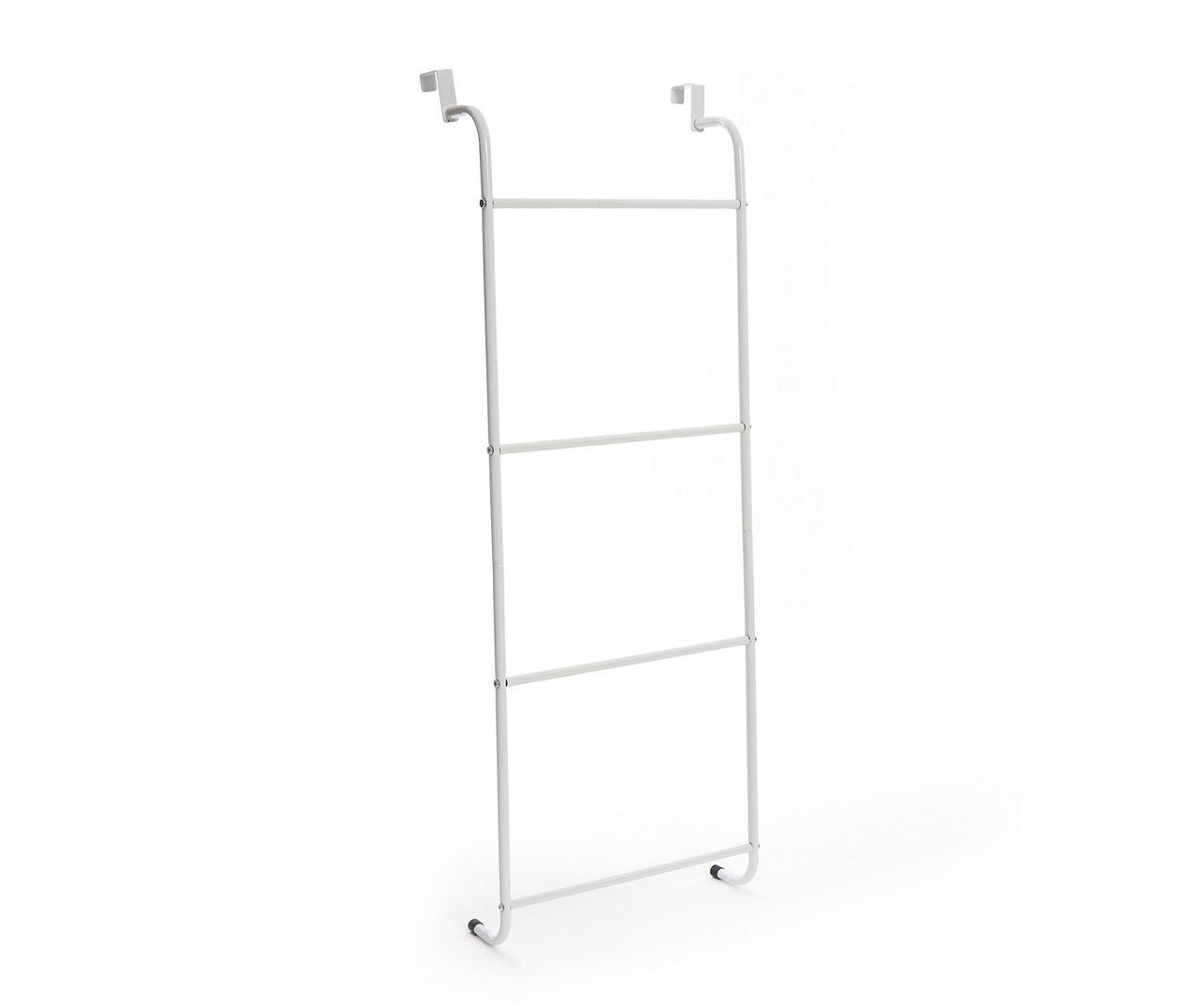 Home Basics Heavy Duty 4 Tier Over The Door Metal Pantry Organizer, Grey