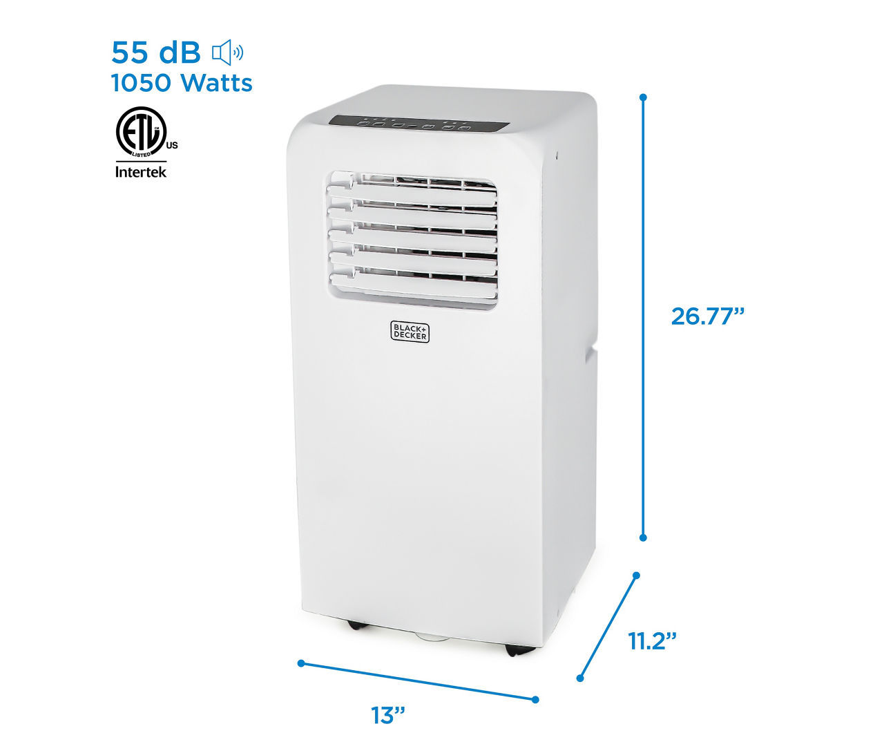 BLACK+DECKER 8,000 BTU Portable Air Conditioner - White