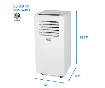 Black + Decker White 5,000 BTU Portable 860-Watt Air Conditioner