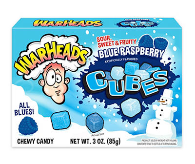 Blue Raspberry Blizzard Cubes Chewy Candy, 3 Oz.