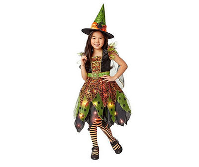 Kids Size L Light-Up Fairy Witch Costume