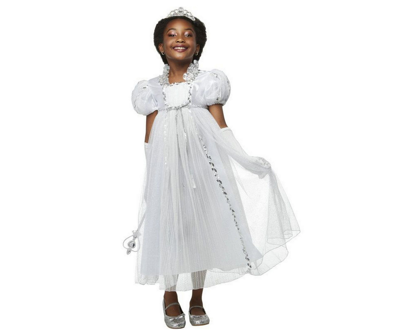 Kids Size S White Princess Costume