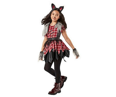 Kids Size L Werewolf Girl Costume