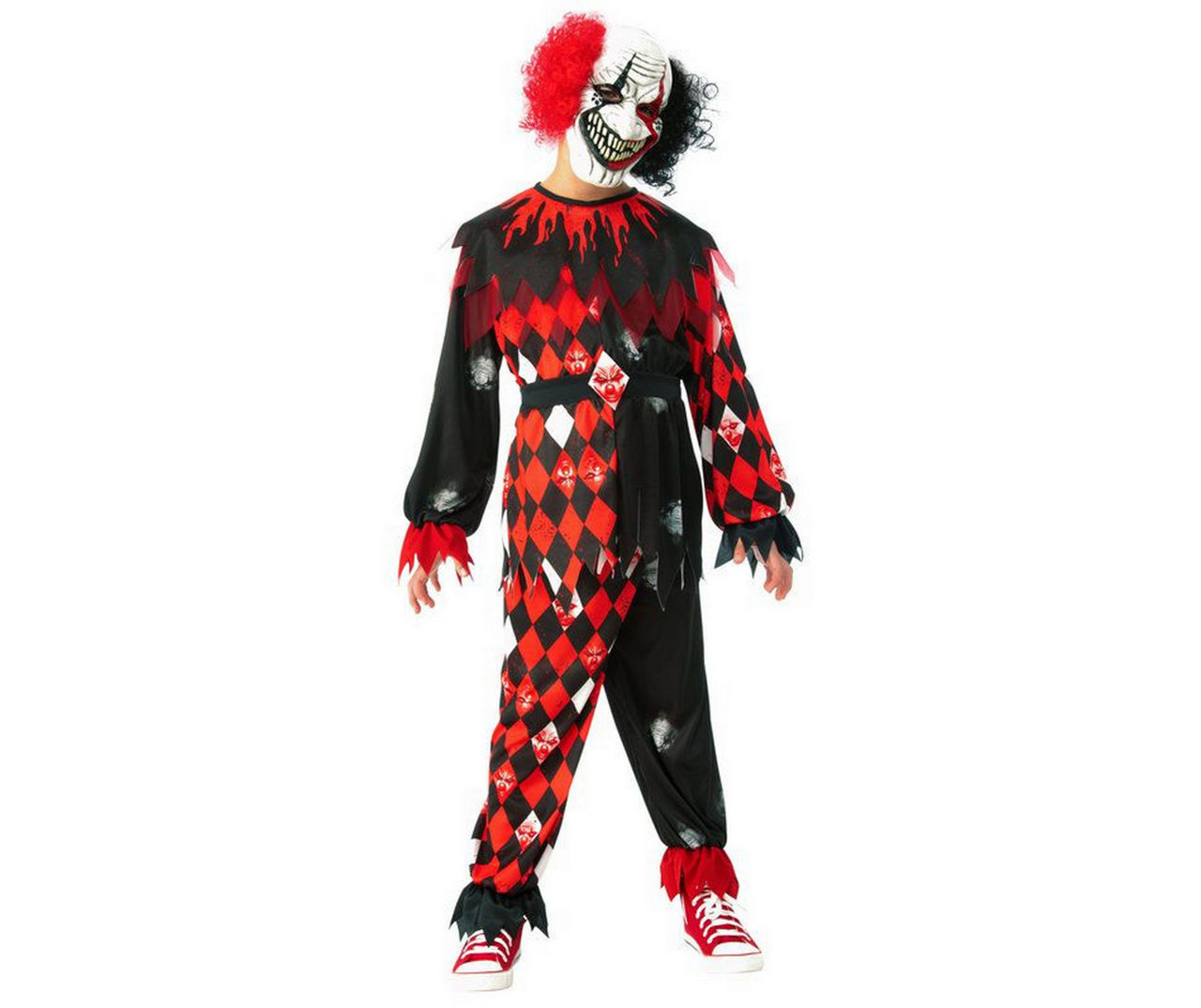 Kids Size M Scary Clown Costume