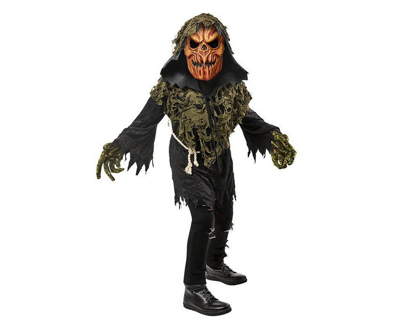 Kids Size M Pumpkin Ghoul Costume