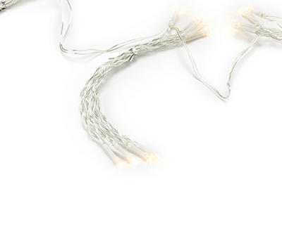 Warm White LED Curtain String Lights, (3.5' x 5')