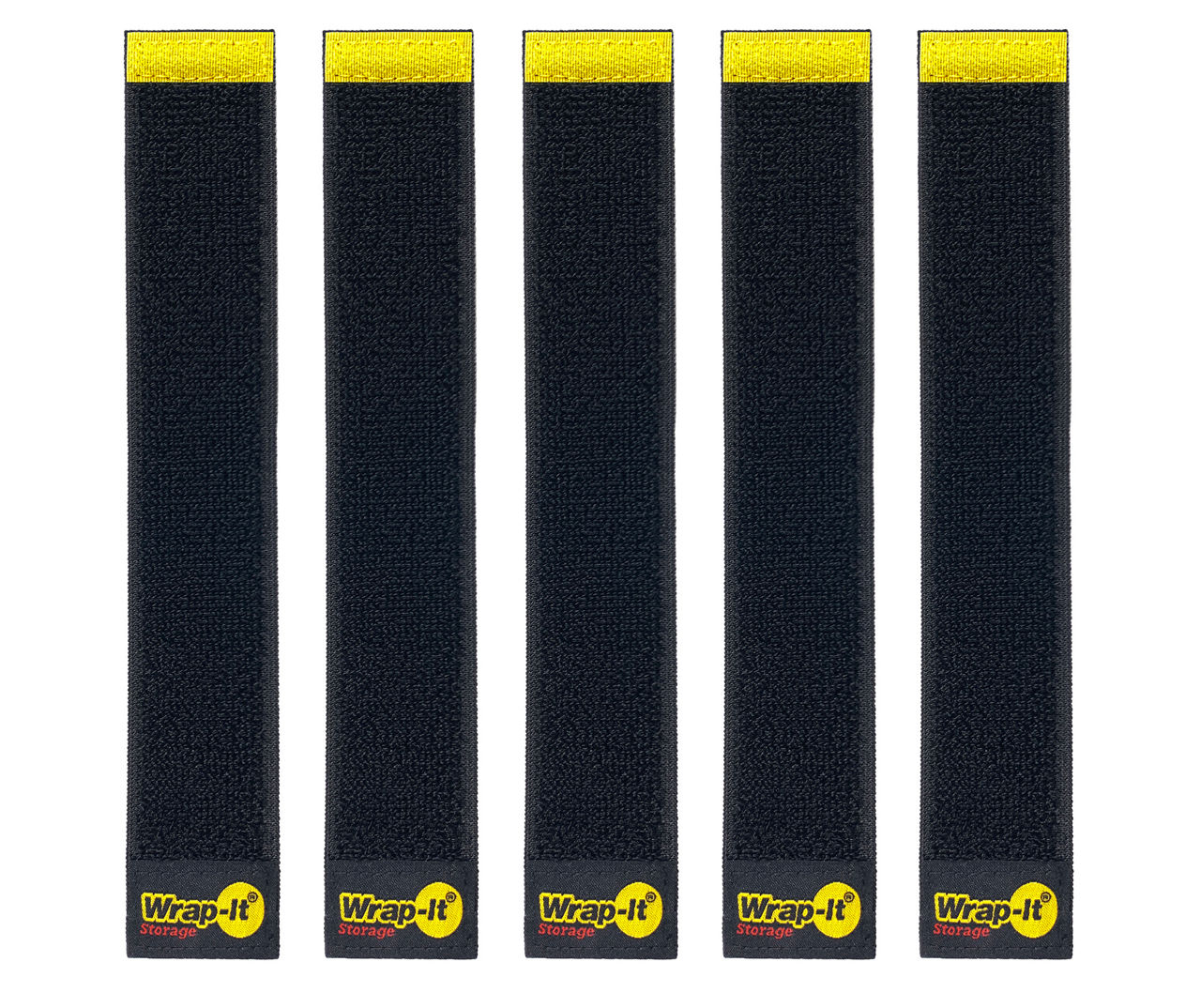 Black Super-Stretch Selfie Straps, 5-Pack