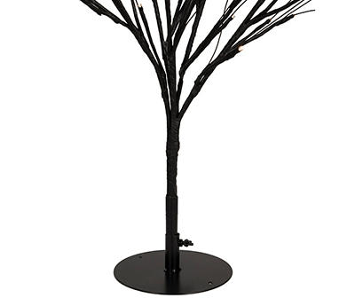 39" Black LED Twig Tree with Warm White Lights