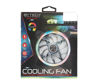Bytech Black LED Cooling Fan for Electronics