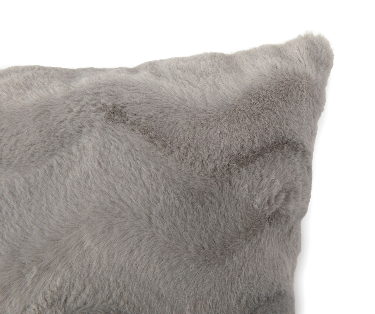 Gray Zigzag Fuzzy Body Pillow Big Lots