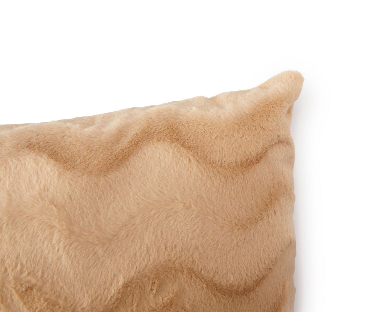 Zigzag Faux Fur Bed Rest Pillow