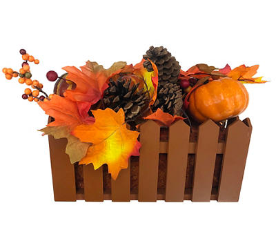 Fall Floral with Picket Fence Box