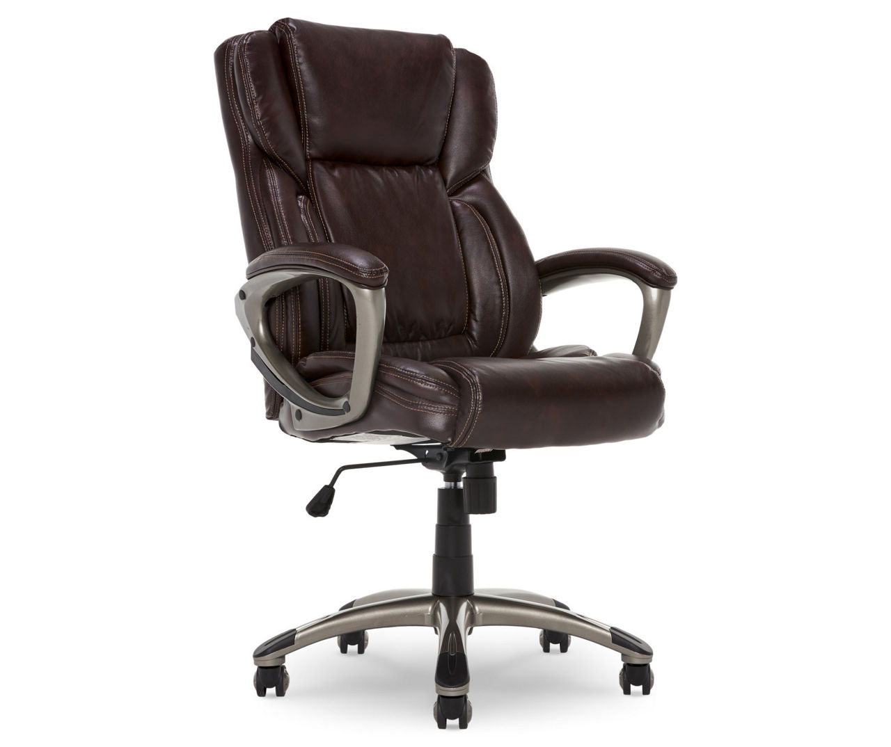 Serta Garret Ergonomic Executive Office Chair Bonded Leather Brown