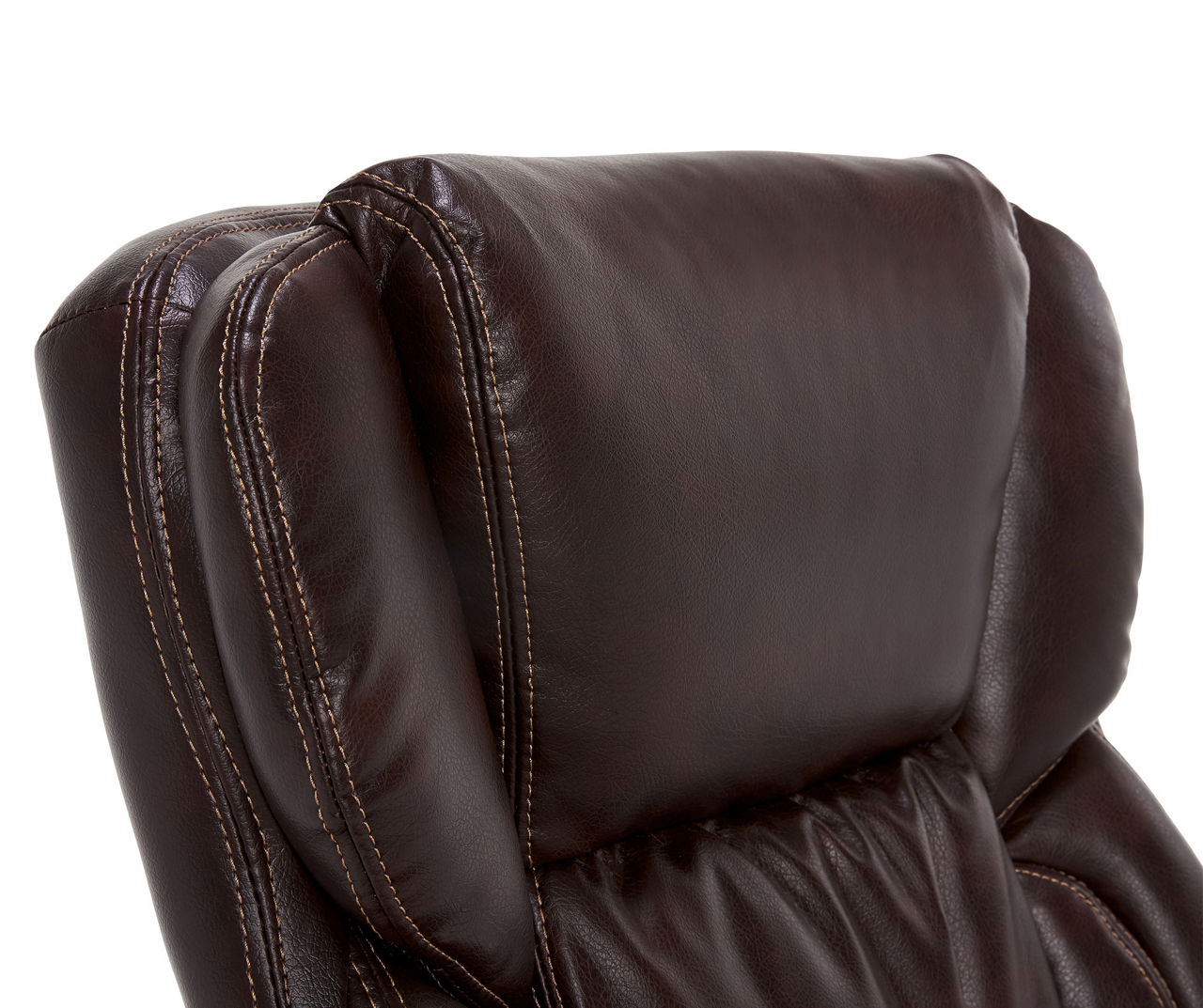 Serta Garret Ergonomic Executive Office Chair Bonded Leather Brown