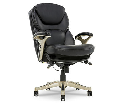 Claremont Black Bonded Leather Office Chair