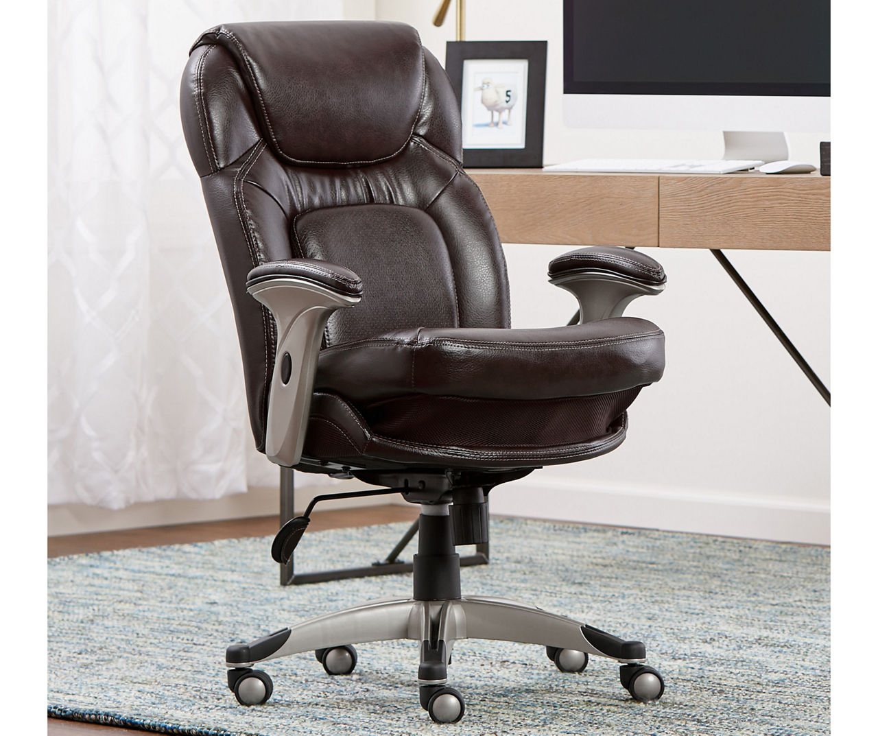 Dark brown office deals chair