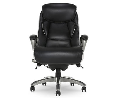 Lautner Black Executive Bonded Leather Office Chair