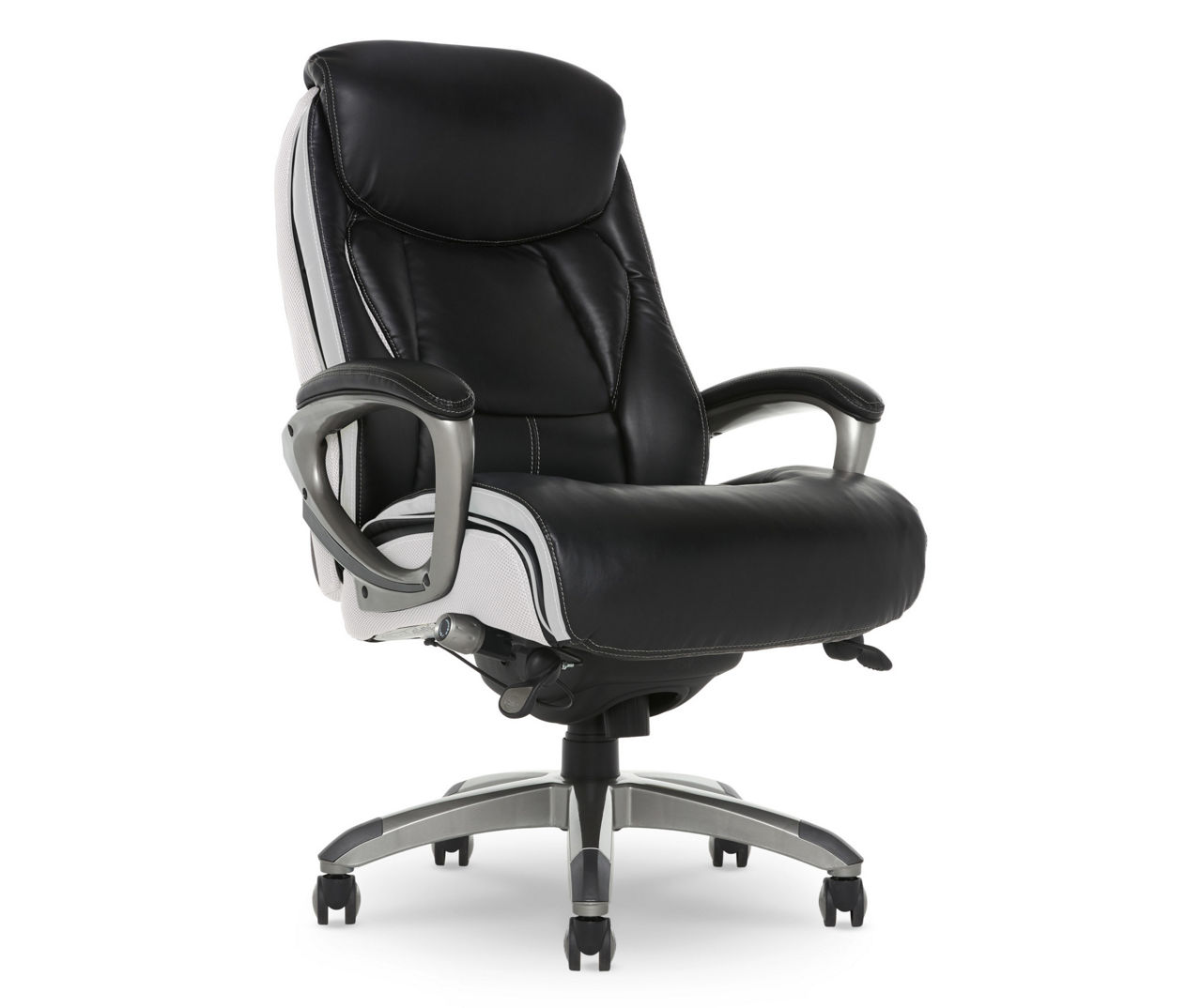 Serta executive office chair in black bonded discount leather