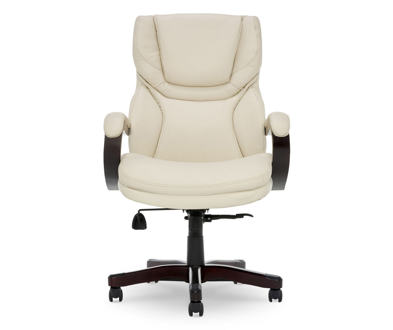 Serta® Big And Tall Ergonomic Bonded Leather High-Back Office Chair, Old  Chestnut/Silver