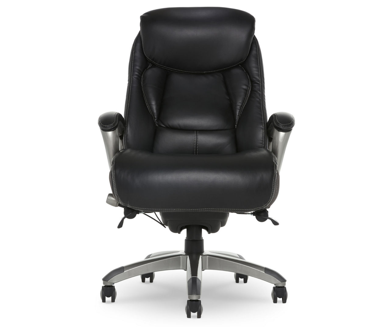 Lautner Gray Executive Bonded Leather Office Chair