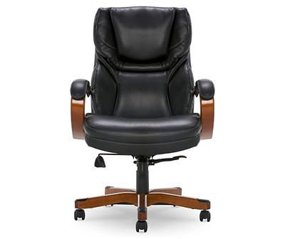 Conway Black Big & Tall Bonded Leather Office Chair