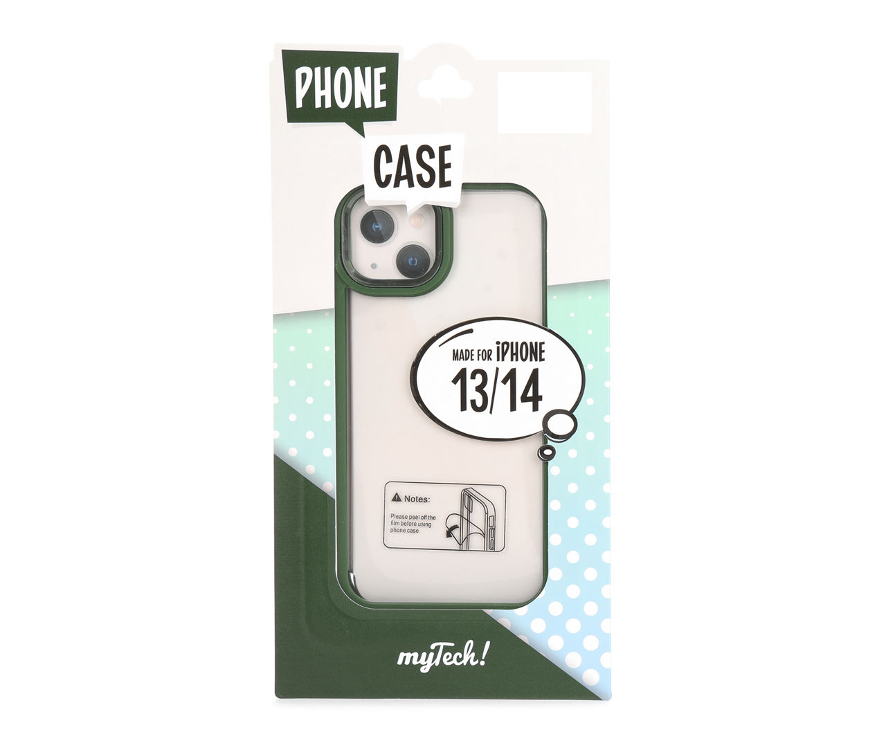MyTech Green & Clear Metallic iPhone 13/14 Case Big Lots