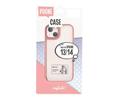 Pink & Clear Metallic iPhone 13/14 Case