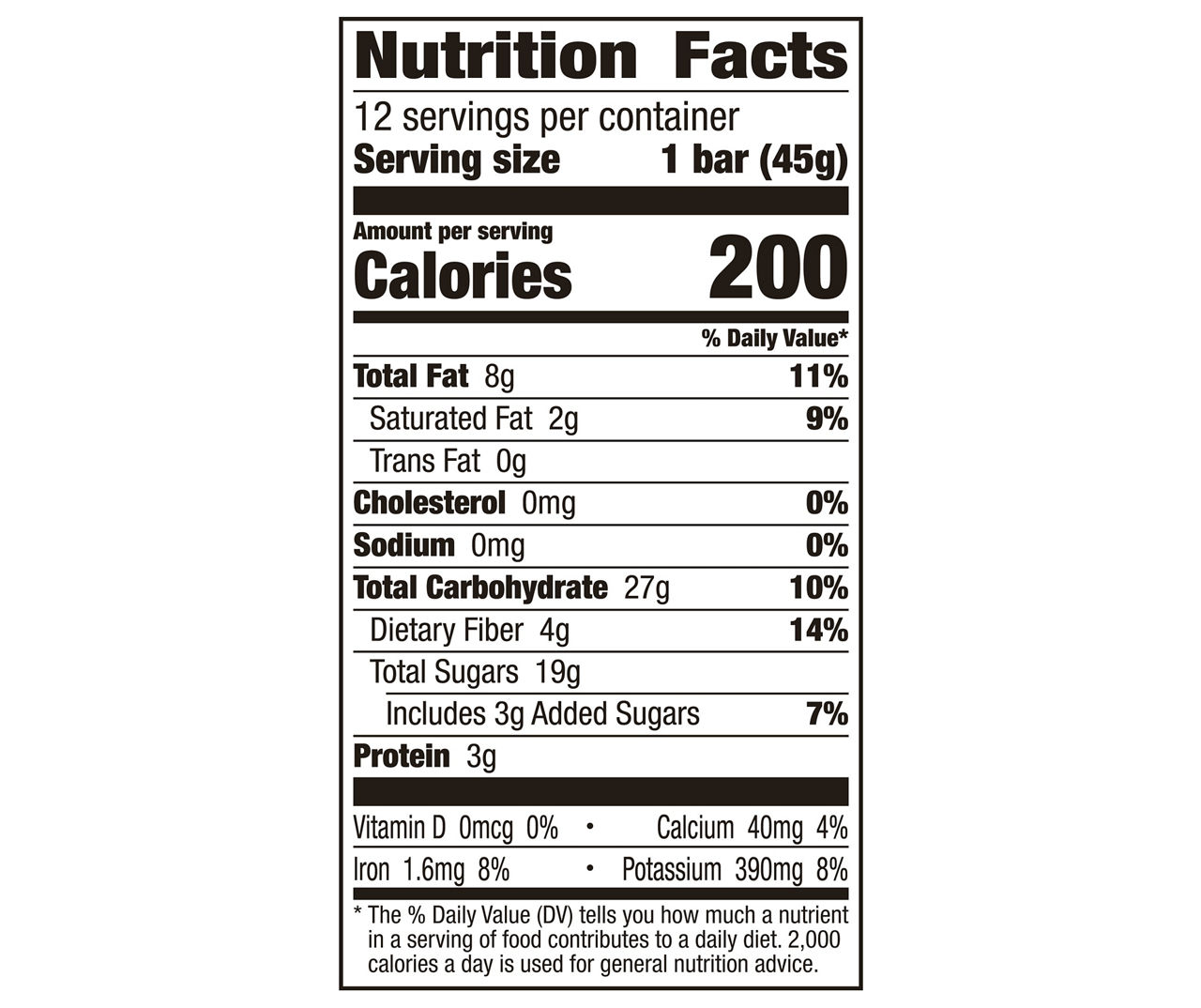 Banana Chocolate Chip Bars, 12-Count