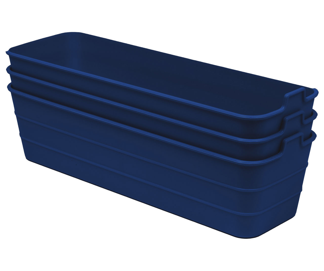 Marine Blue Narrow Flex Tray, 3-Pack