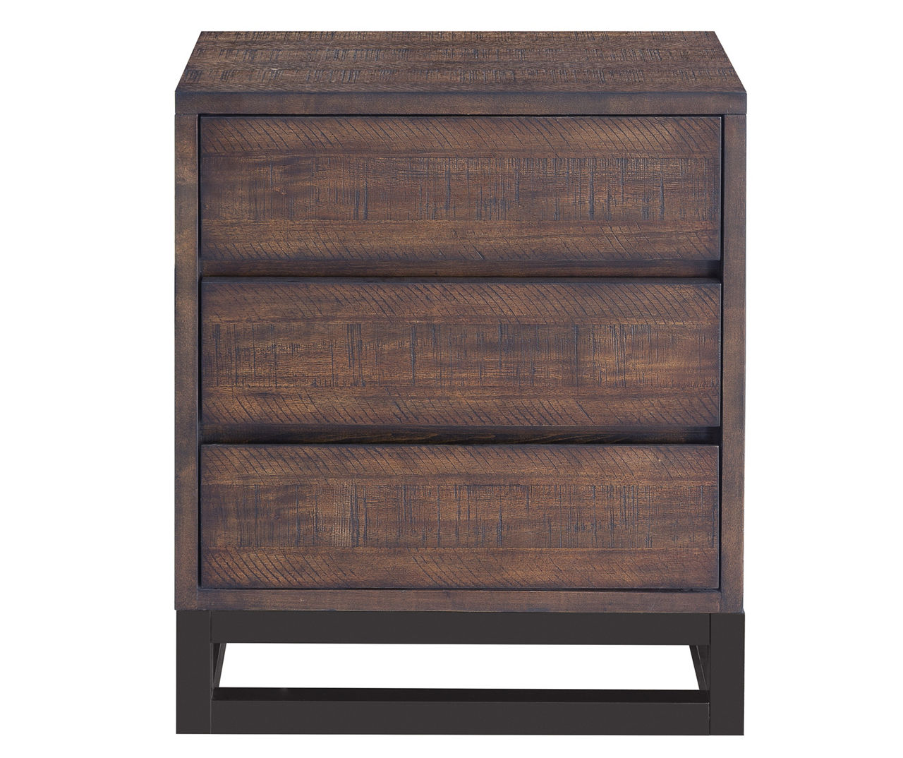 Modern Industrial 3Drawer Nightstand Big Lots