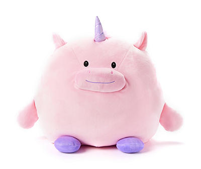 Pink Unicorn Ready to Hug Round Plush