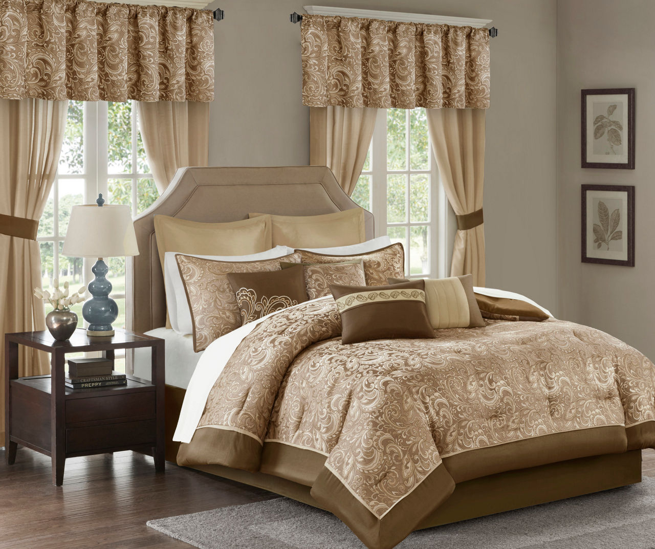 Isabella Queen Size Bedroom Set - Brown