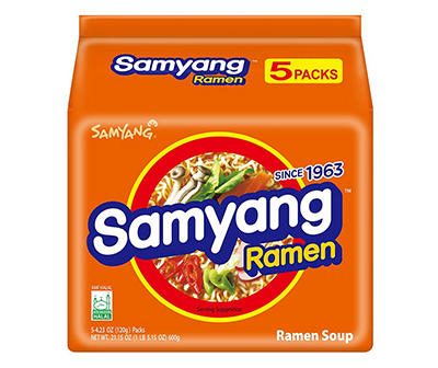 Samyang Instant Ramen. 5-Pack