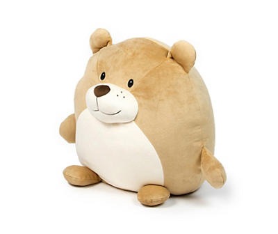 Tan Bear Ready to Hug Round Plush