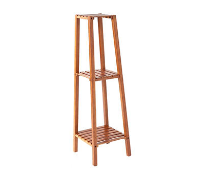 Brown 3-Tier Wood Plant Stand