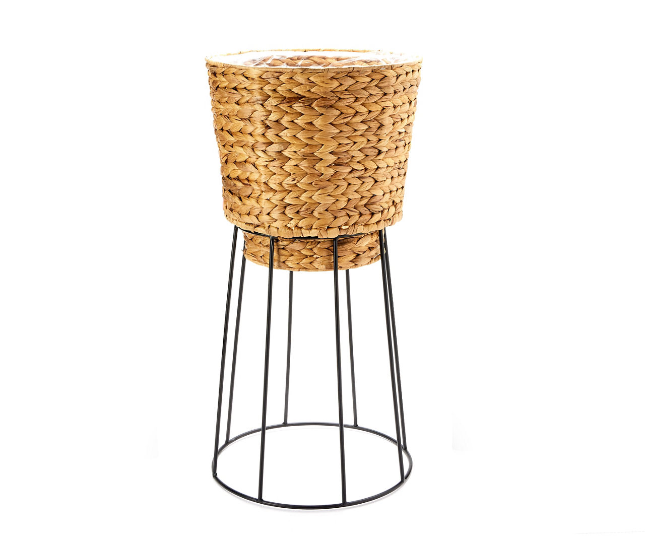Water Hyacinth Planter Basket & Metal Stand Big Lots