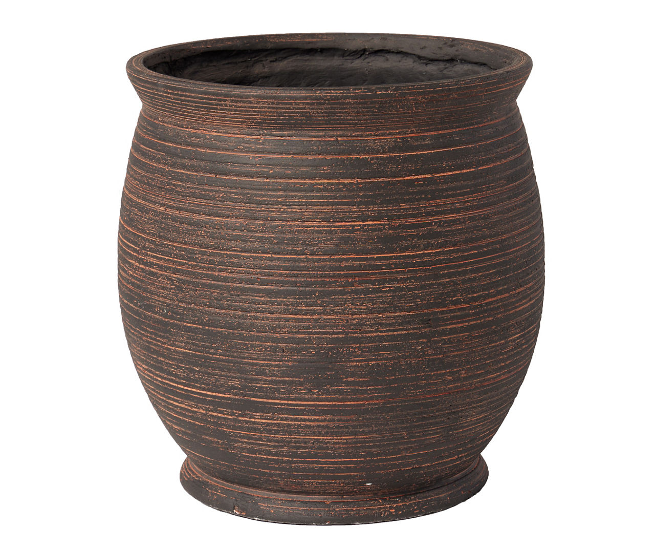 14" Brown Pottery Planter