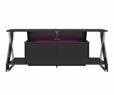NTense Xtreme Black LED Gaming Console & TV Stand