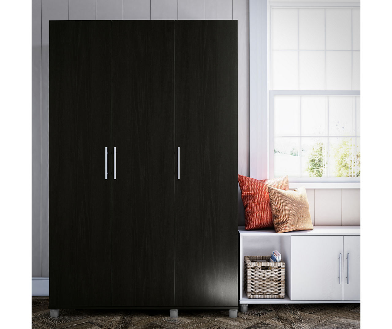 black closet doors