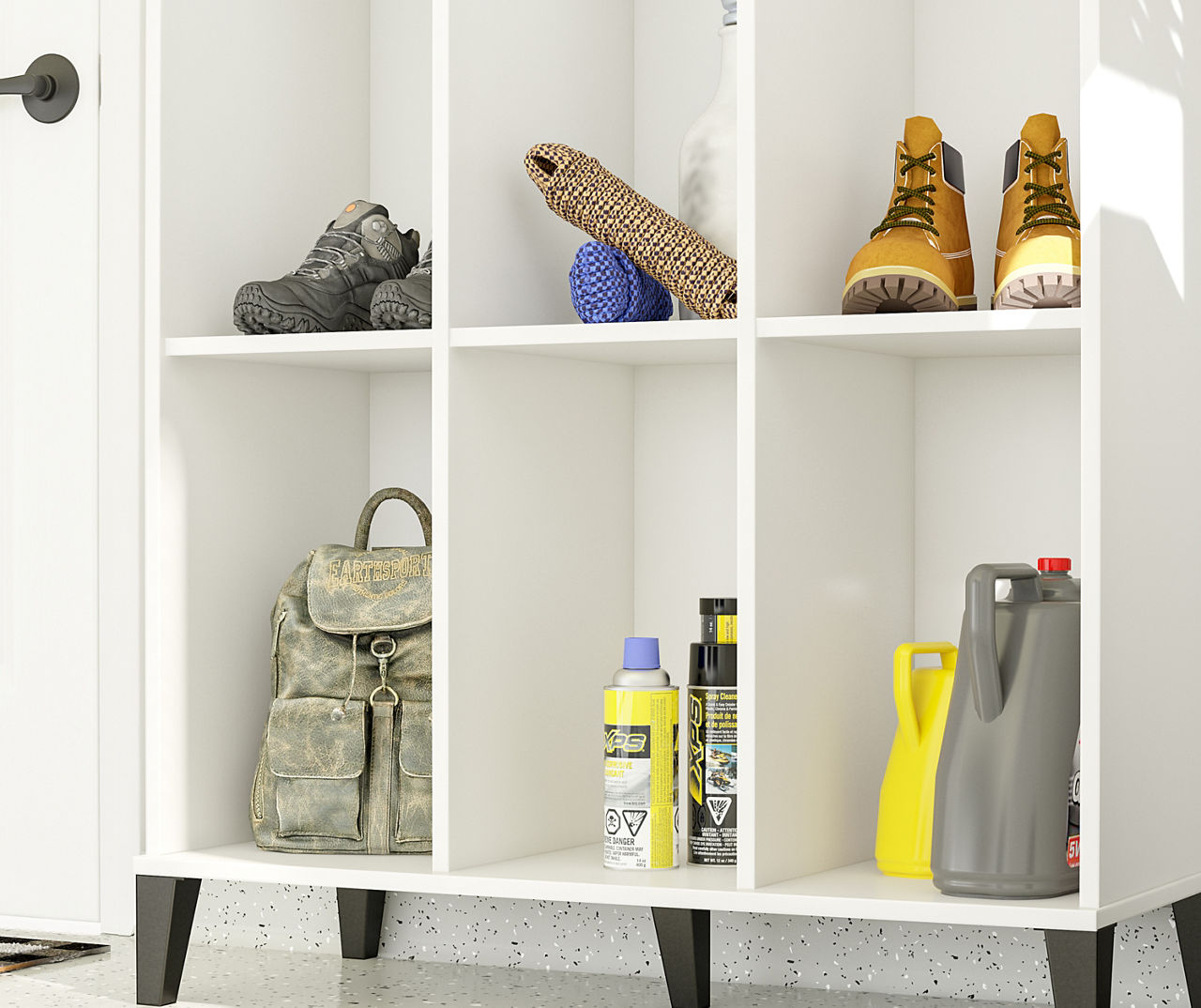 Amplus White Shoe Storage Cabinet